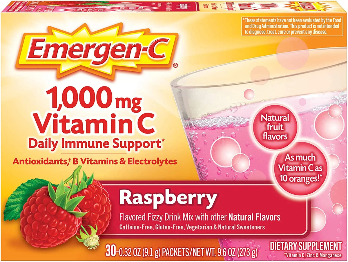 Vitamin C Raspberry 1,000 Mg 30 Packets Y320