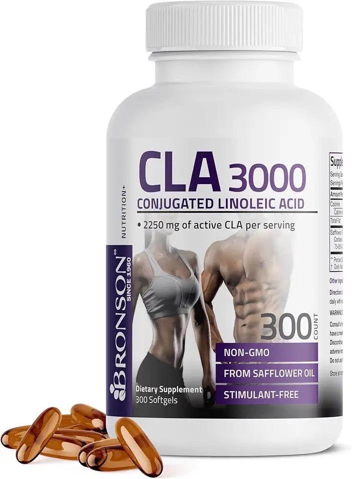 CLA 3000 Conjugated Linoleic Acid 300 Softgels Q79203