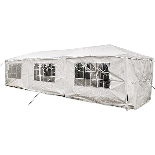 30' x 10' Heavy Duty Canopy Tent with Waterproof Sidewalls J6711