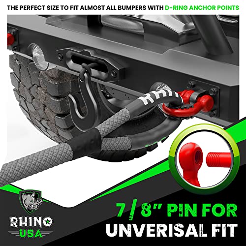 Black 3/4" Clevis D Ring Shackles 2-Pack F285518