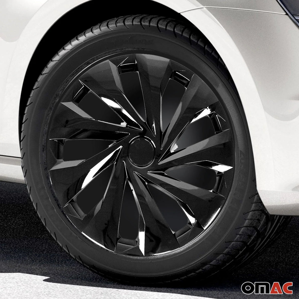 15 Inch Black Wheel Rim Covers Hubcaps M77500