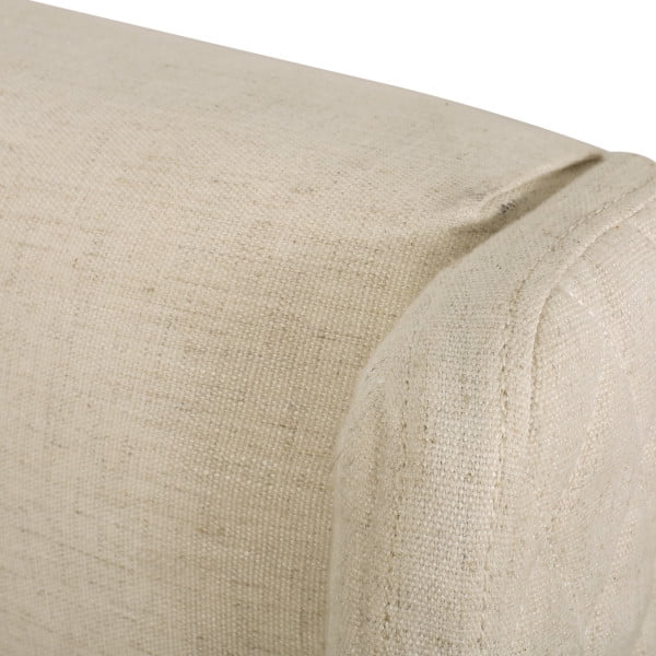 Beige Fabric Wingback Headboard F779