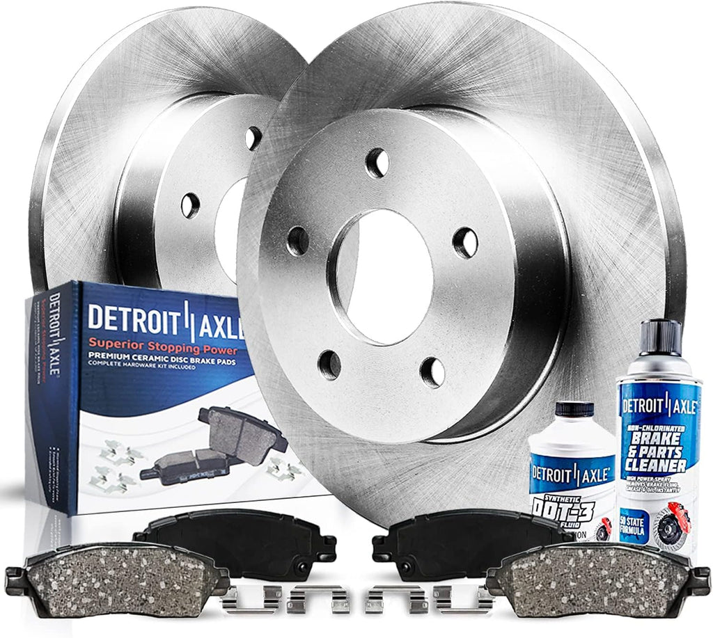 Rear Disc Brake Kit Rotors with Ceramic Pads and Hardware M4550