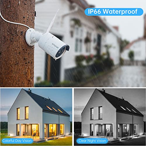 Wireless Security Camera System 8 Channel 4pcs 2MP Full HD Cameras 1TB HDD Night Vision W789780