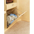 Tilt Out Hamper Basket, Satin Nickel R3029