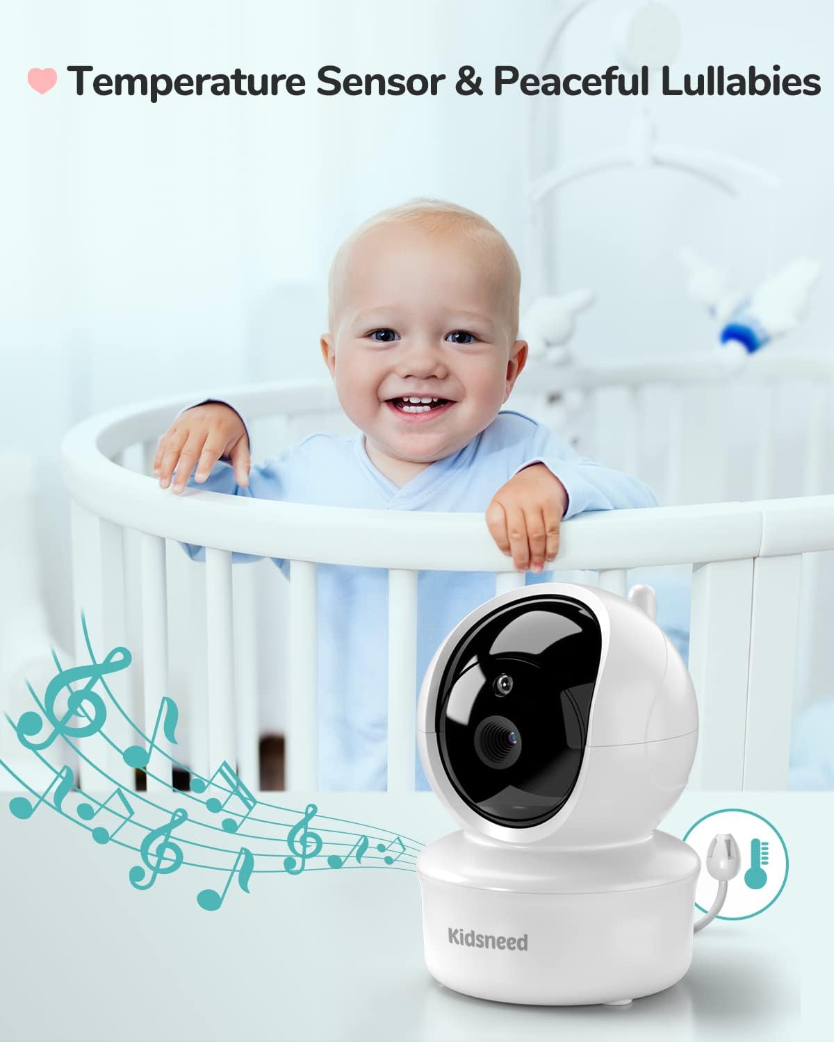 Video Baby Monitor with Pan-Tilt-Zoom Camera and Night Vision R2397