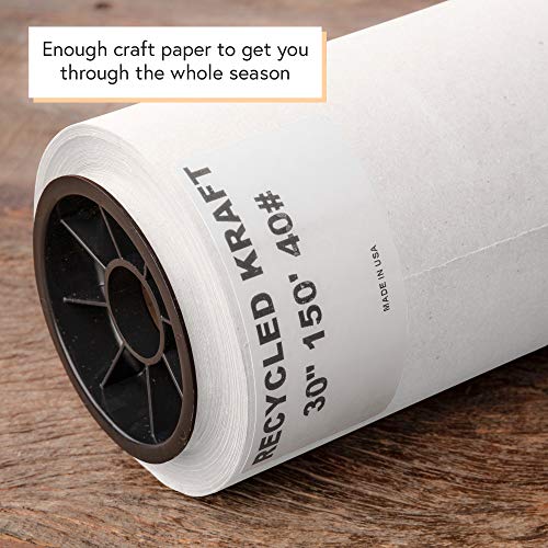 Brown Kraft Paper Roll 30 Inch x 150 Feet Recycled Wrapping Paper M6738