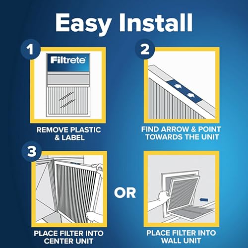 16x25x1 Pleated Air Filter, 2 Filters O63744