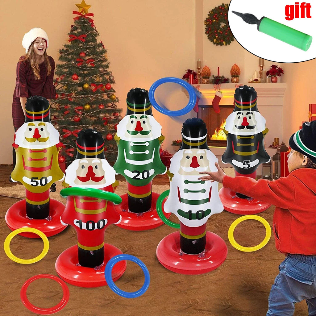 Inflatable Ring Toss Games Christmas Party Toys W44053
