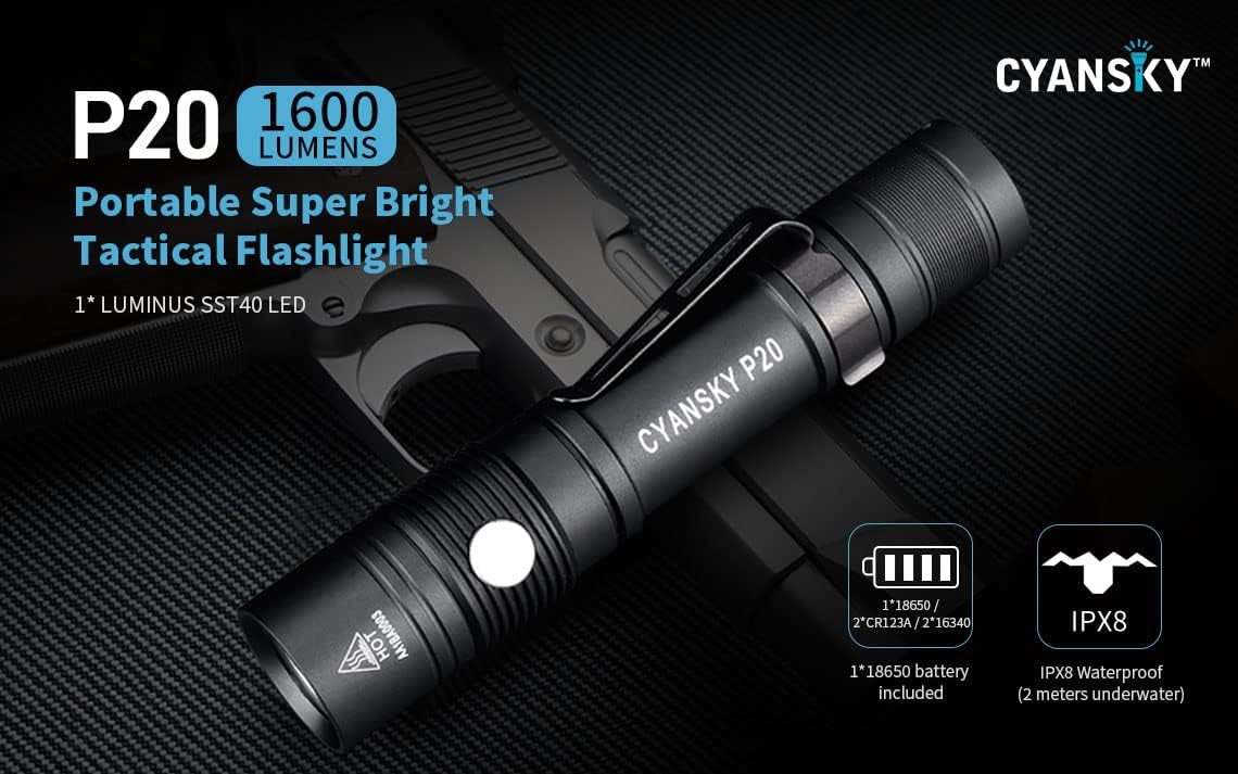 1600 Lumens Outdoor Flashlight U307