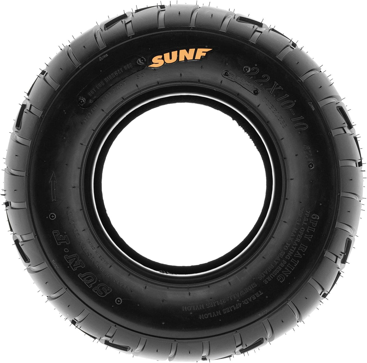Pair of 2 ATV UTV Tires 18x9.5-8, 6 PR, Tubeless D2733