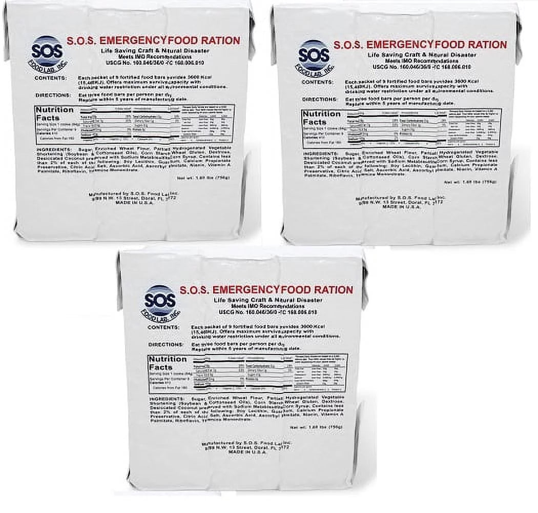 Emergency 3600 Calorie Food Bar D137