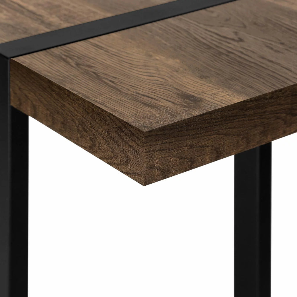 Black Narrow Metal Accent Table S773537