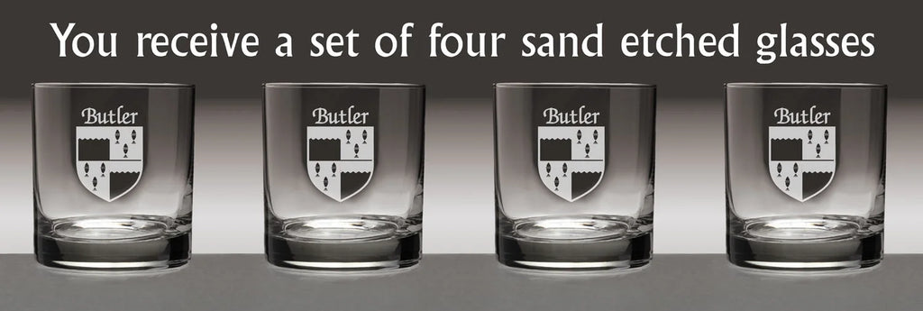 Irish Coat of Arms Tumbler Glasses Set of 4 V7045