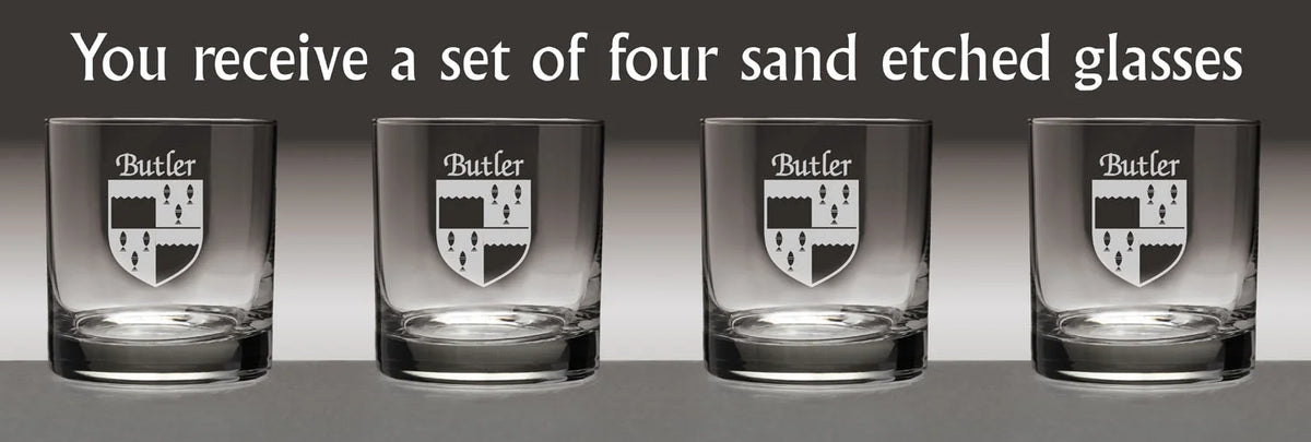 Irish Coat of Arms Tumbler Glasses Set of 4 V7045