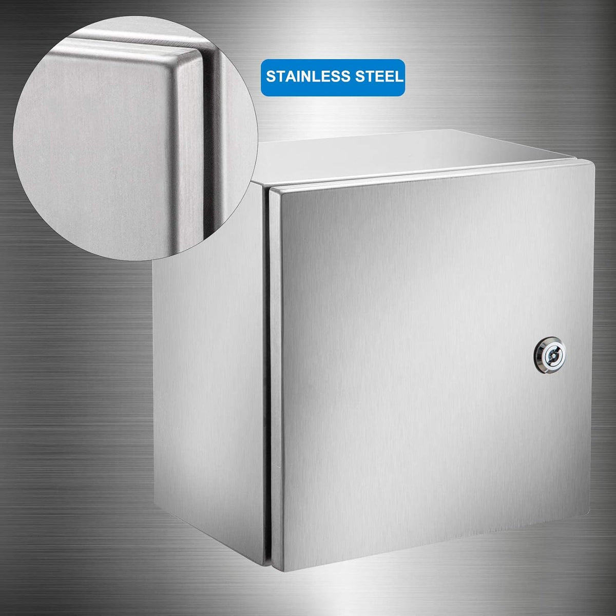 12 x 12 x 8'' NEMA 4X Steel Electrical Enclosure M452