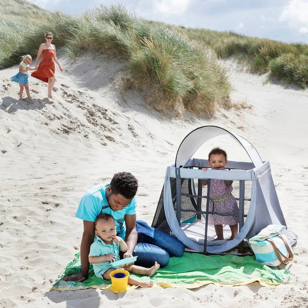 Instant Travel Cot in Grey Rock | 100% Cotton H539