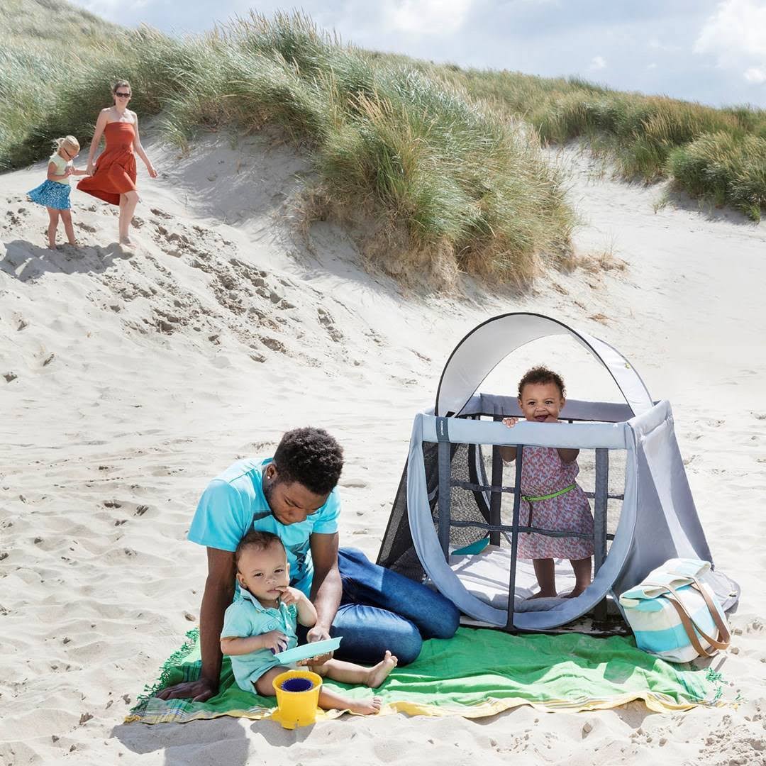 Instant Travel Cot in Grey Rock | 100% Cotton H539