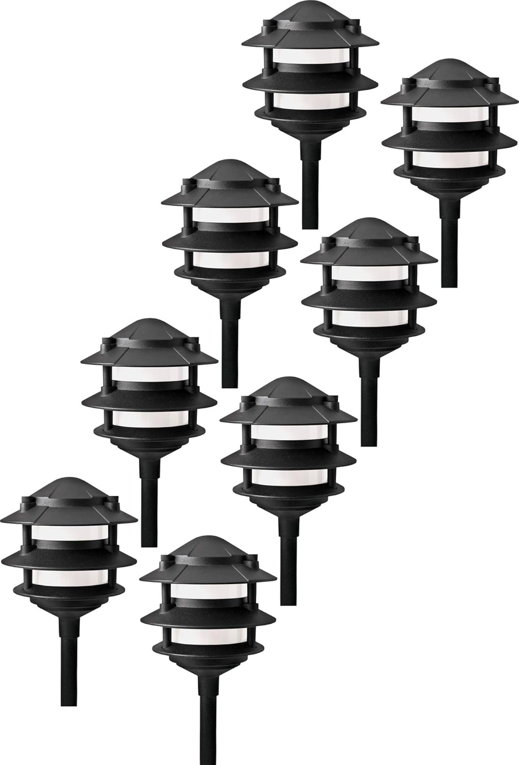 Low Voltage Cast Aluminum Path Lights (Copper, 4 Pack) J221