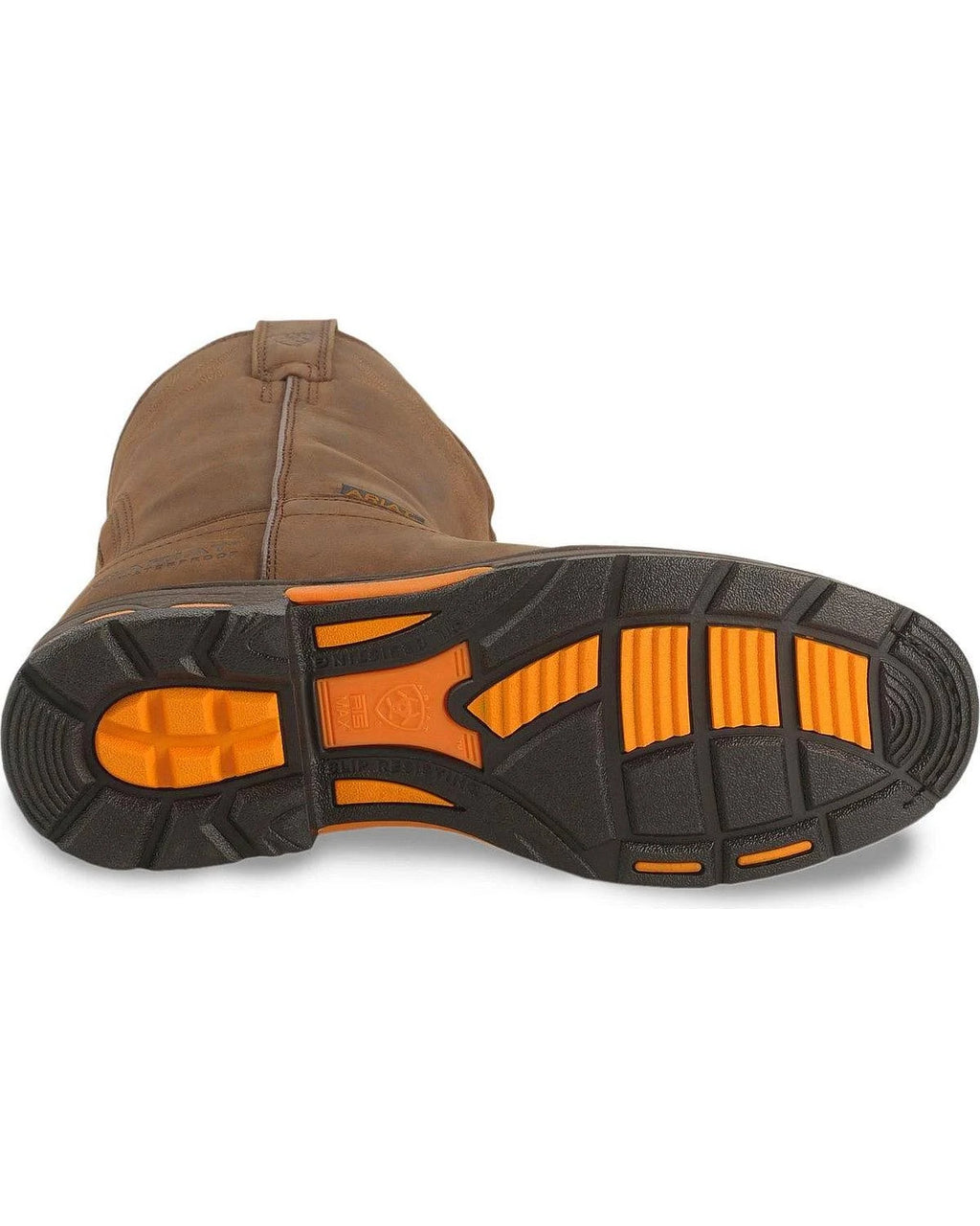Brown Pull-On Work Boots I1250