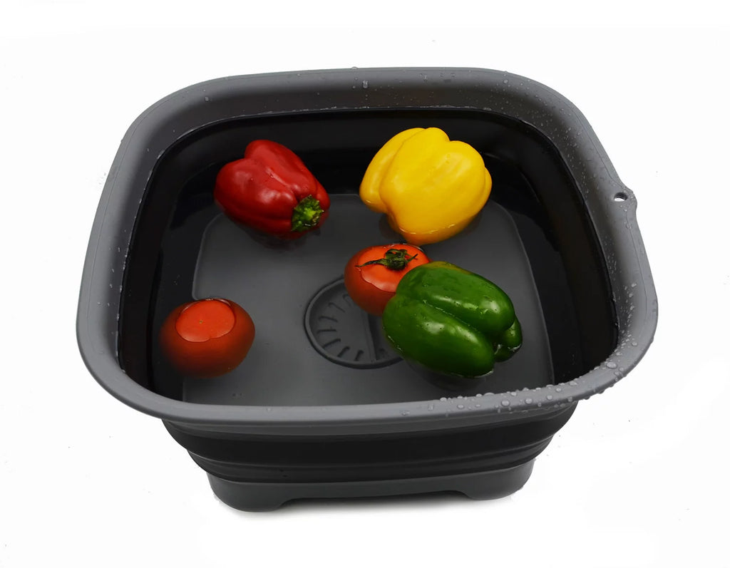 9.3L Collapsible Dishpan with Draining Plug F7286