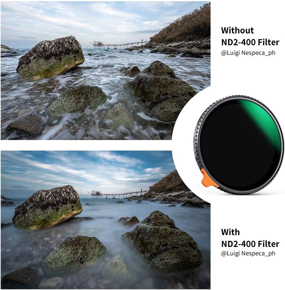52mm Variable ND Filter ND2-ND400 1-9 Stops Multi-Layer Coatings AGC Glass P71656