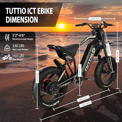 60V 20" Fat Tire Electric Motorcycle Q52571