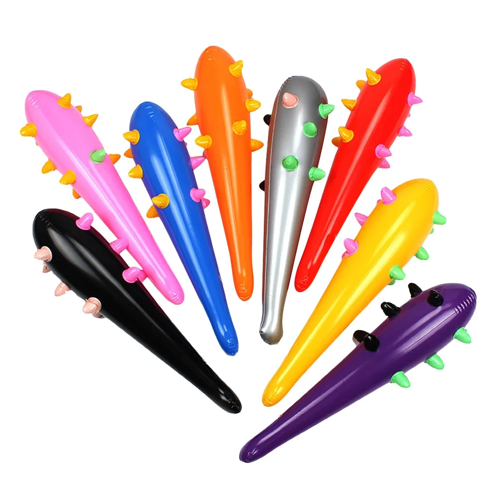 8pcs 55cm Inflatable Mace Clapper Hammers Toys (Mixed Color) W1052