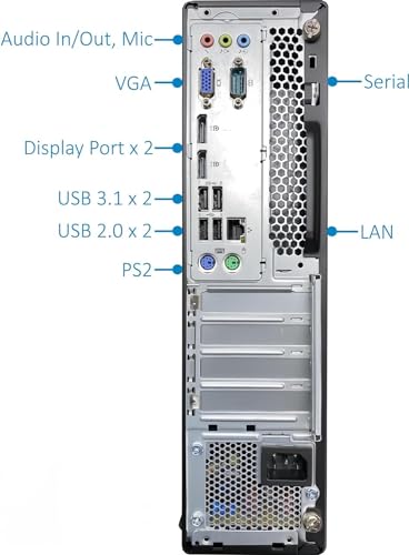 Desktop Computer with 24" FHD Monitor, RGB Speakers, Intel Core 3.7GHz, 16GB RAM, 256GB SSD, 500GB HDD, Keyboard & Mouse, Win10 Pro B413