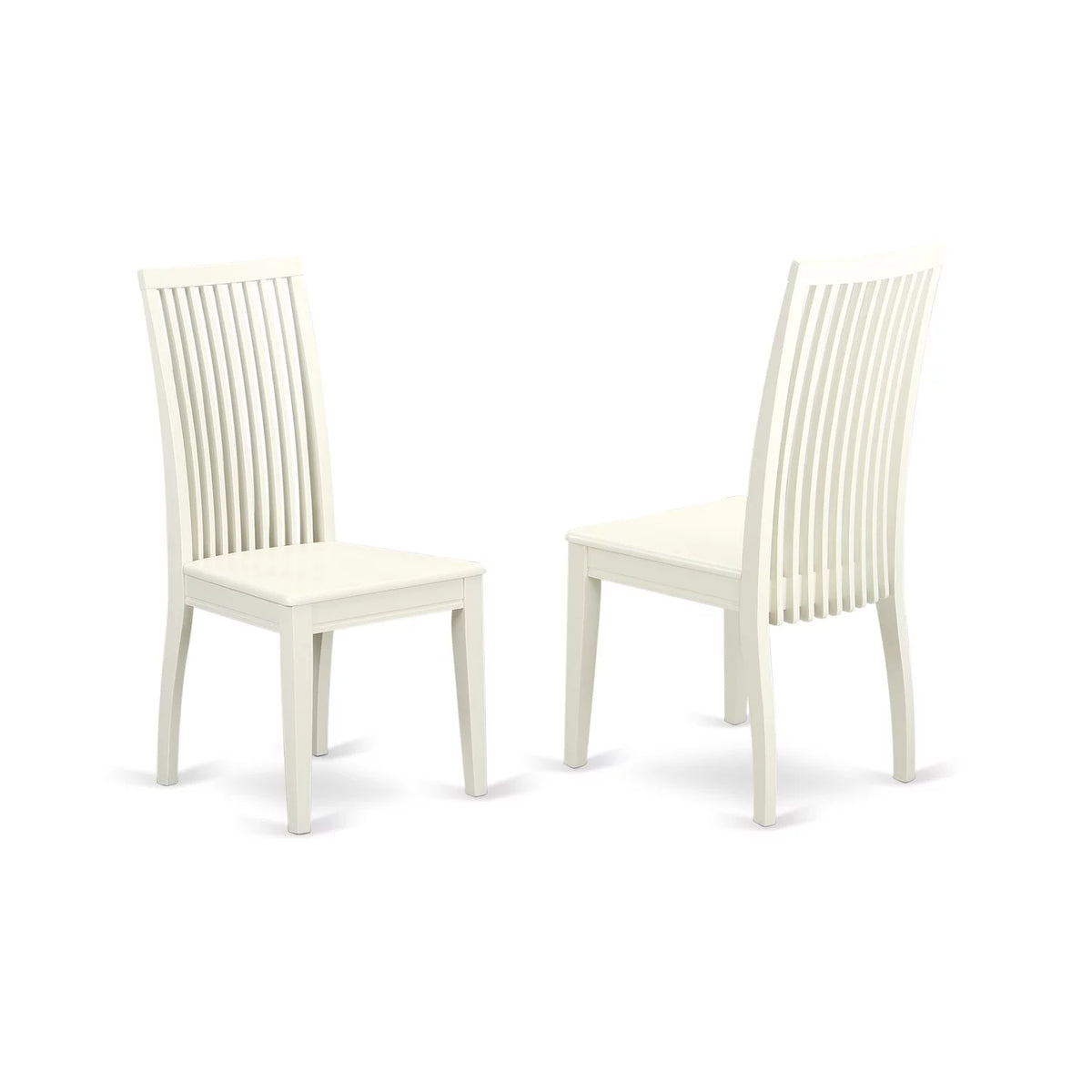 Linen White Wood Dining Chairs (Set of 2) D24620