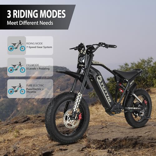 60V 20" Fat Tire Electric Motorcycle Q52571