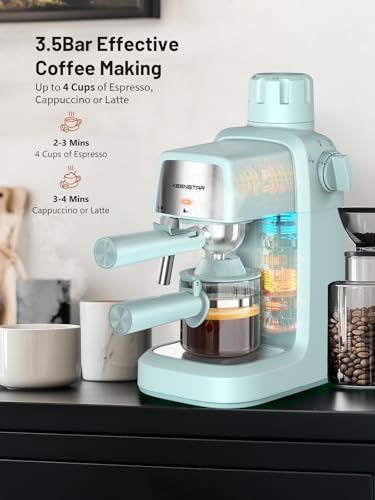Compact 4 Cup Espresso Machine with Milk Frother L43690
