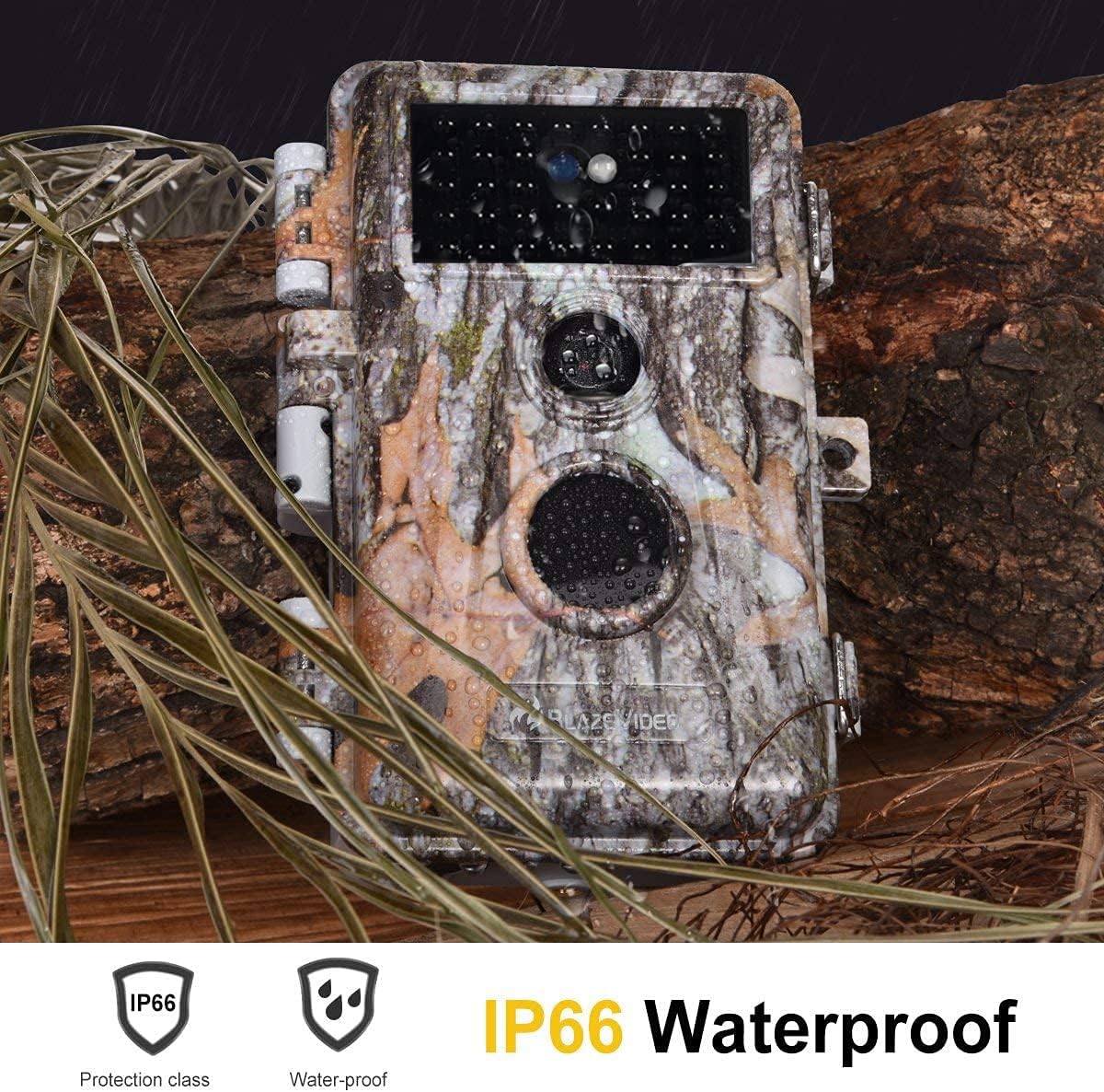4-Pack 24MP 2304x1296P MP4 Video Trail Cameras M93643