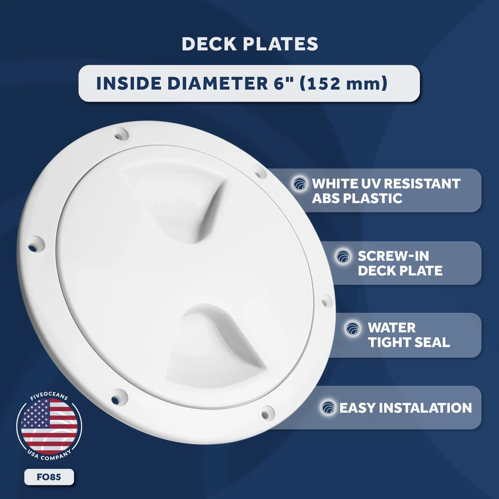 6" Round Marine Boat Hatch with Detachable Cover I60642