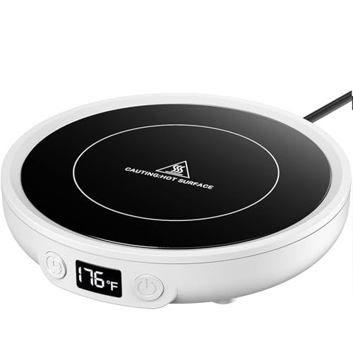 36W Black Coffee Cup Warmer with Digital Display H67604