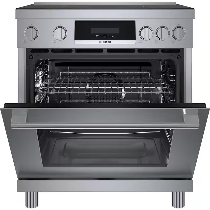 30 in. 3.9 cu ft 4 Element Freestanding Induction Range in Stainless Steel M81238