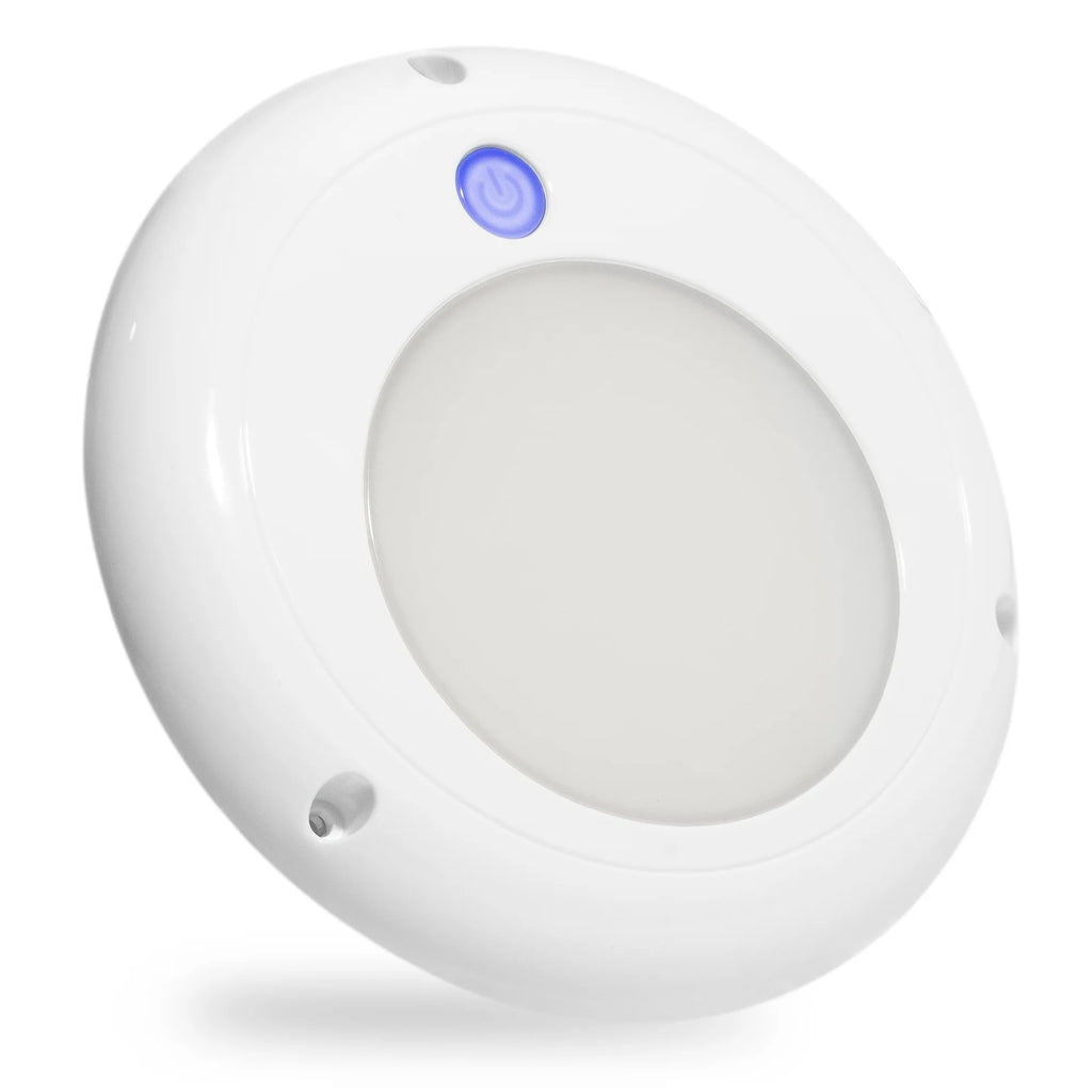 Marine LED Interior Dome Light, 5 1/8 Inch, Nature White, 12V, IP68 E180074