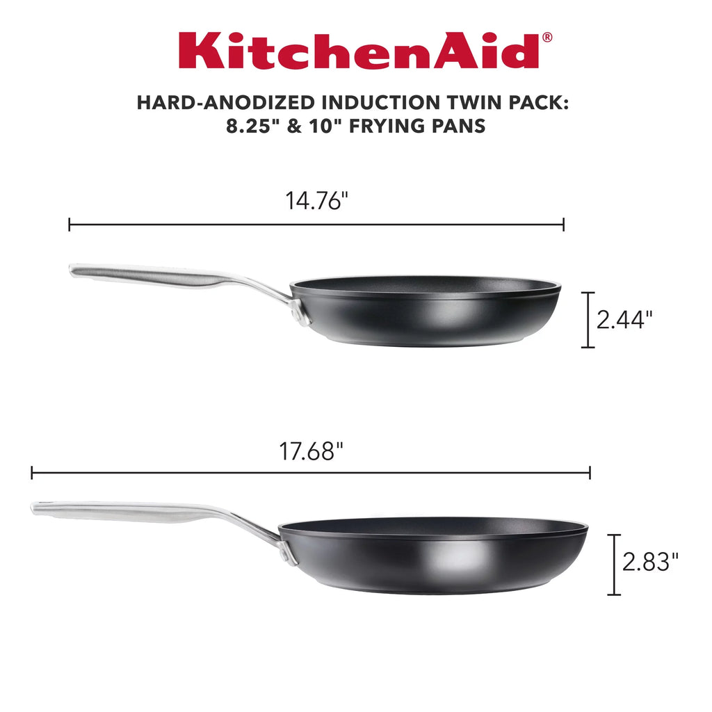 Hard-Anodized Induction 2 Piece Nonstick Frying Pan Set Z313