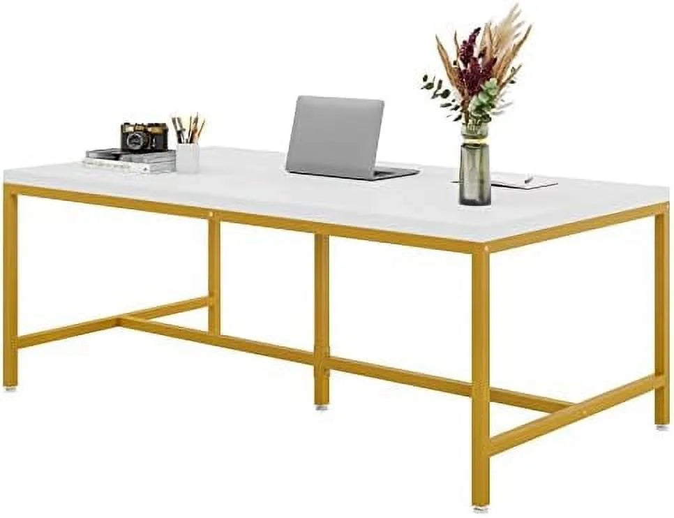 63 Inches Large Computer Desk with Thicken Frame E904