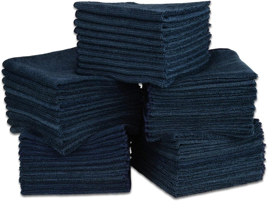 Black Microfiber Towels 400 Count T35825