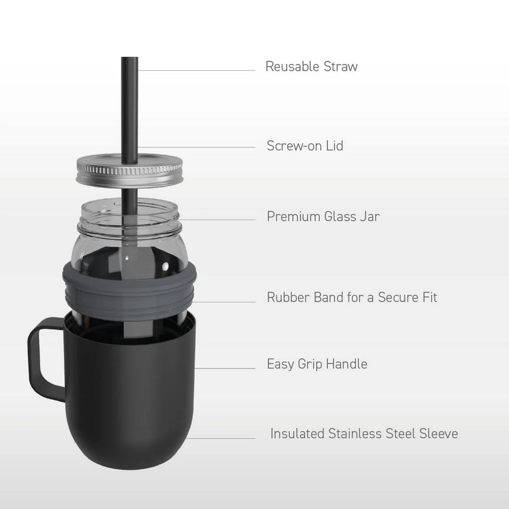 Portable Cold Brew Coffee Maker with 1 Liter Stainless Steel Travel Carafe S846030