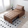 Faux Leather Ottoman Sofa Bed J51247