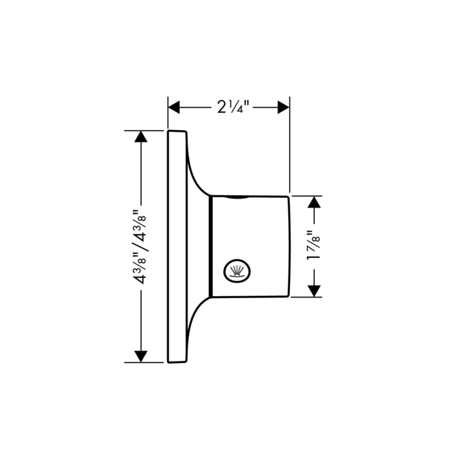 Chrome Diverter Trim W4722