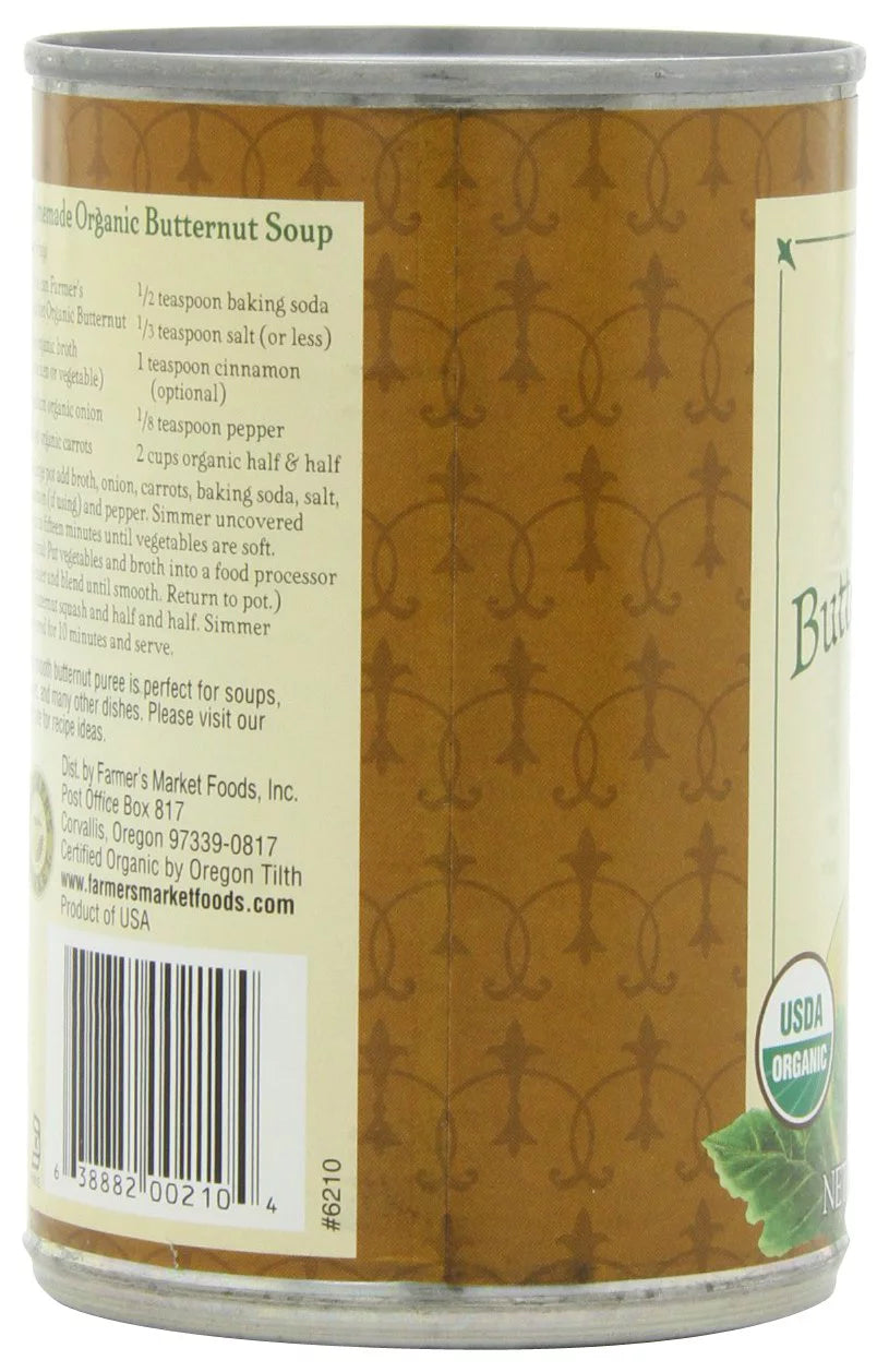 Organic Butternut Squash, 15-Ounce Cans (Pack of 12) O97799