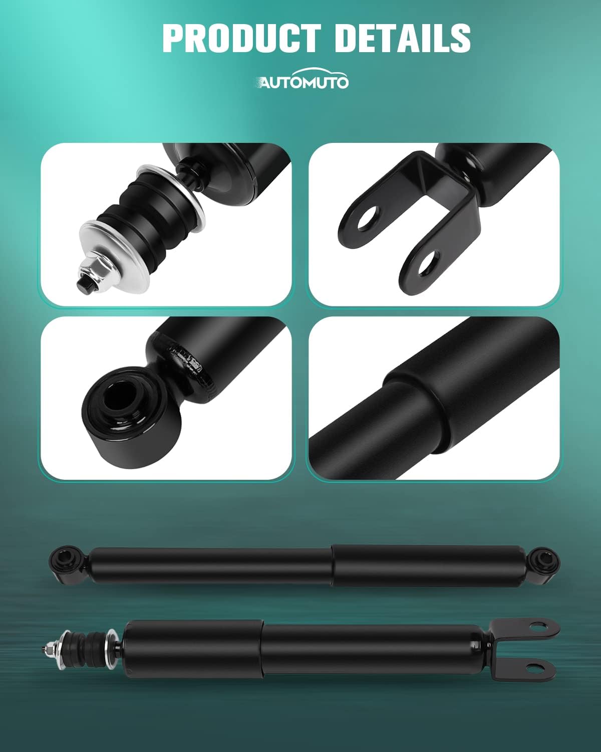 4x Front Rear Shocks Absorbers for Chevy Avalanche 1500, Silverado 1500, GMC Sierra 1500, Suburban 1500, Tahoe, Yukon A75736