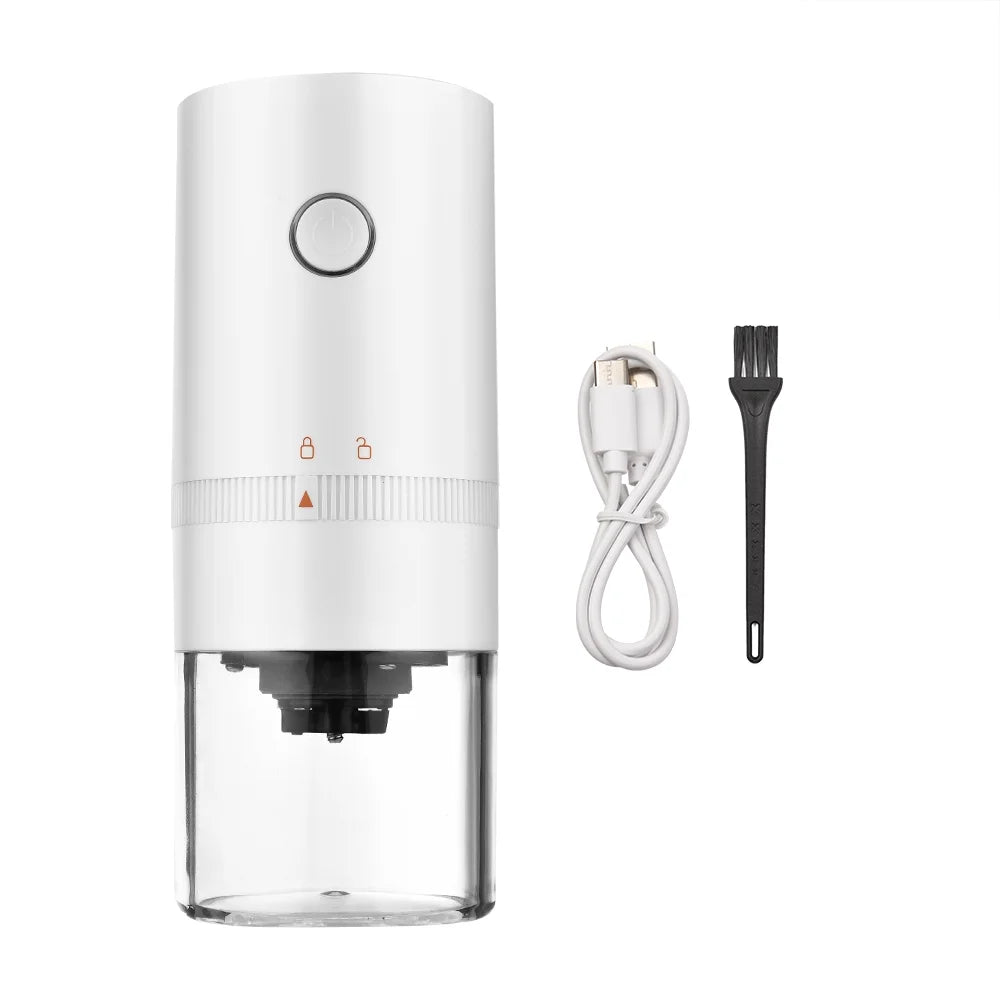 Portable Mini Electric Burr Coffee Grinder with Adjustable Coarse Fine Grinding Removable Chamber H3832