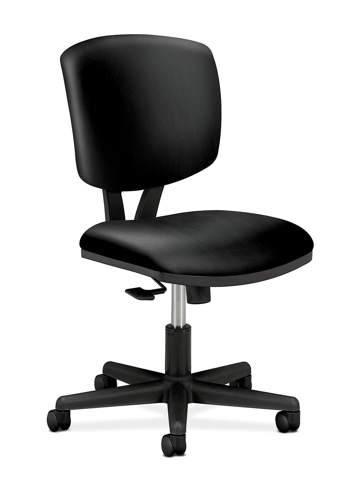 Black Plastic Leather Task Chair U877105