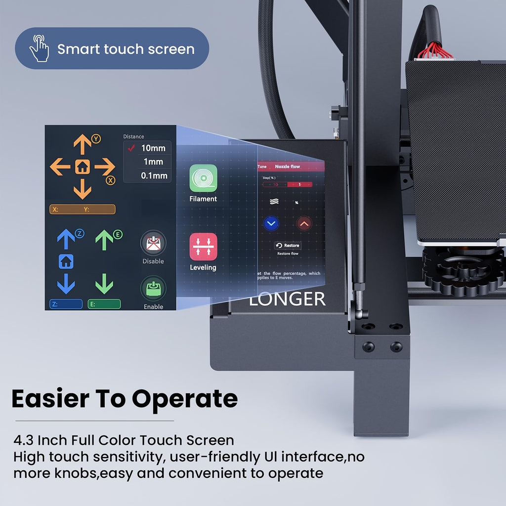FDM 3D Printer with Large Build Size 11.8x11.8x15.7in G438840