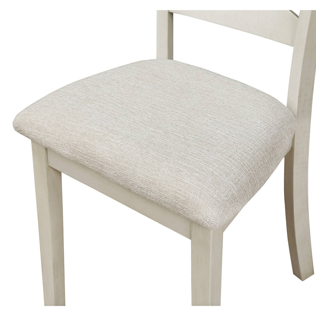 5-Pc. Wood Dining Table Set with Tobacco Top and Cream Base N838791
