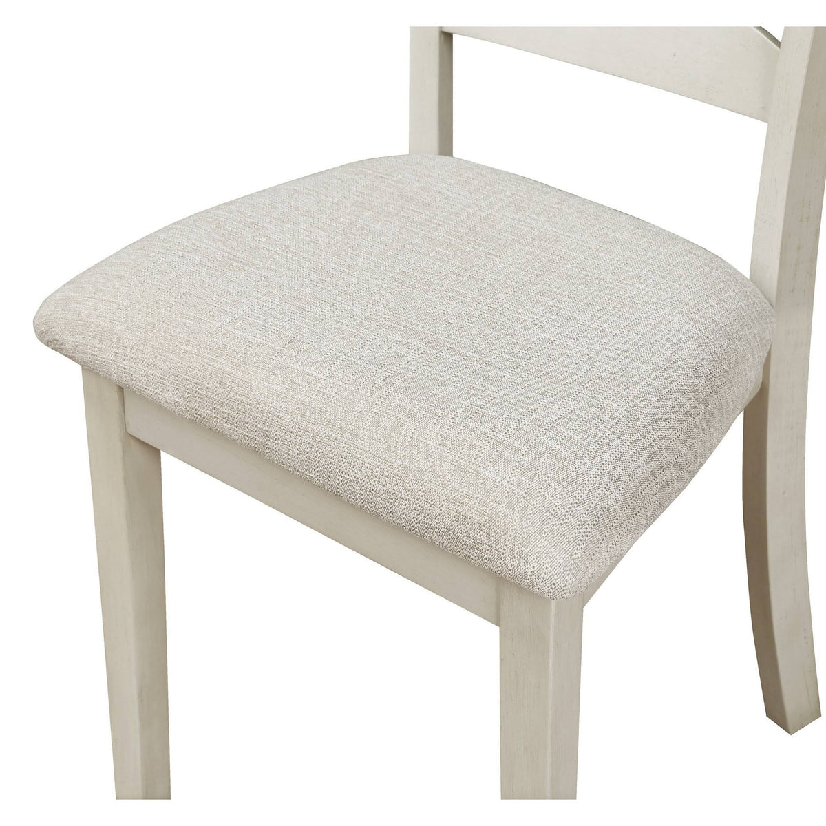 5-Pc. Wood Dining Table Set with Tobacco Top and Cream Base N838791